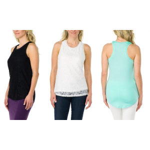 Sociology Lace Racerback Tank | Groupon Exclusive At $9.97