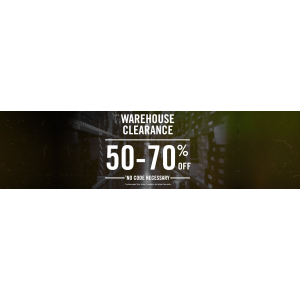 Get 50%-70% Off On Warehouse Clearence