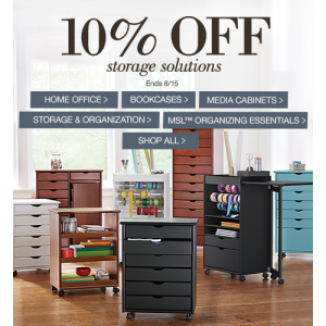 Flat 10% Off on Storage Solutions only At Homedecorators