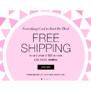 Free Shipping On Any Order Of $25 & More Only At Avon