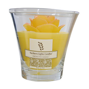 Get Yellow Rose Flower Vase Candle At $14.24(FragranceNet)