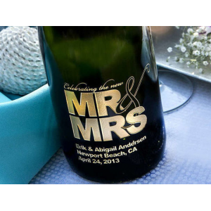 Custom-Etched Bottle of Wine At $34.99(living social)