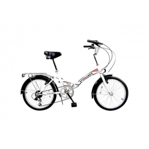 Stowabike 20 Folding City V2 Compact Foldable Bike  6 Speed - White At $129.99(newegg)