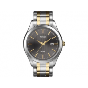 Timex Men's Elevated Classics | Two-Tone Band Black Dial Date Dress Watch T2N799 At $29.99(newegg)