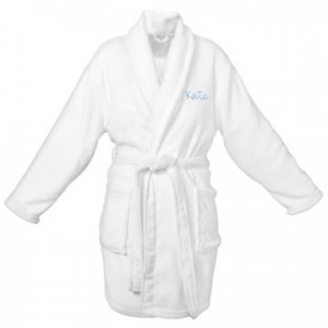 Buy Personalized White Plush Robe At $54(Homedecorators)