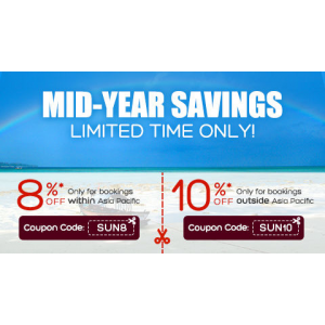  Mid Year Savings : Get 8% Off On Domestic Hotels + 10% Off on International Hotels Booking