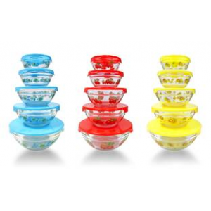 Buy Glass Nesting Bowls with Lids Set (10-Piece) At $7.99(Groupon)