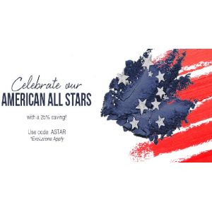 Celebrate our American All Stars with a 20% saving At SkinStore