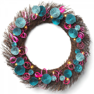 Grab Branch Wreath with LED Lights At $19.99(Avon)