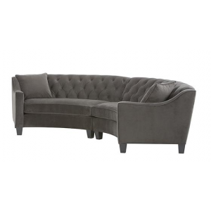 Riemann Curved Tufted Sectional At $1,999.00 (homedecorators)