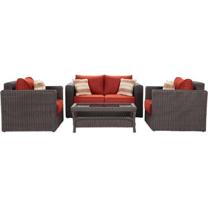 Naples 4 Piece Outdoor Deep Seating Set At $1,799.00 (homedecorators)