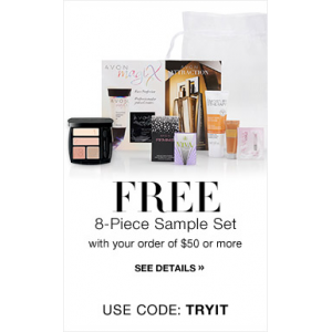 Get 8-Piece Sample Set Free with your order of $50 or more(Avon)