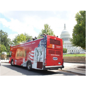 24-Hour Ticket for the Monuments Express Bus Tour At $20