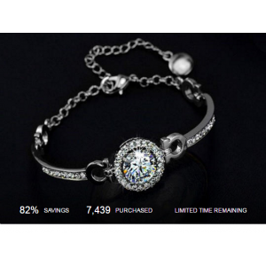 Perfect Cut 3.5ct Swarovski Elements Bracelet At $12.99