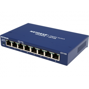 NETGEAR ProSAFE 8-Port Gigabit Ethernet Switch (GS108) - Lifetime Warranty At $41.66