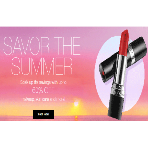 Savor The Summer : Save Upto 60% Off on MakeUp, Skin Care & More (Avon)