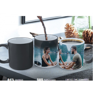 Magic Photo Reveal Mug or White Photo Mug At $7.49