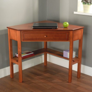 Get Corner Writing Desk, Multiple Finishes At $77(Walmart)