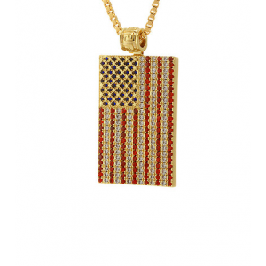 Buy King Ice 30 Patroit Necklace Just At $90(JimmyJazz)